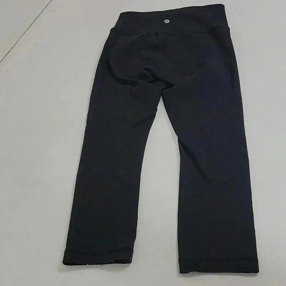 Lululemon Wunder Under Crop (Hi-Rise) *Full-On Luon 21"Black (First Release) - Picture 8 of 15